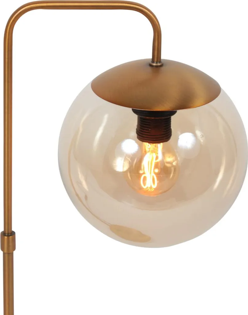 Petite lampe Bollique Steinhauer métal bronze verre de qualité E14