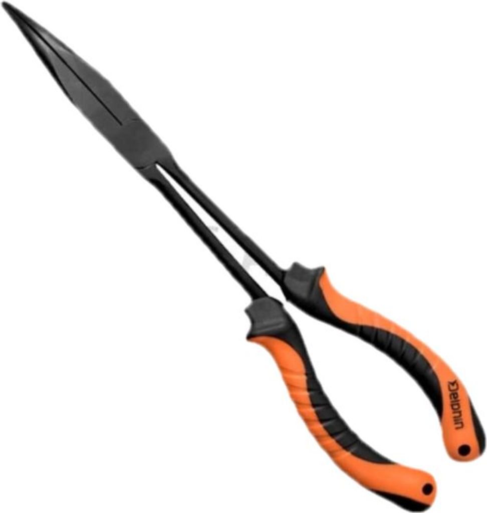 DELPHIN LOOONG 28cm zakrivené kliešte na uvoľnenie háčika Obrázok produktu 