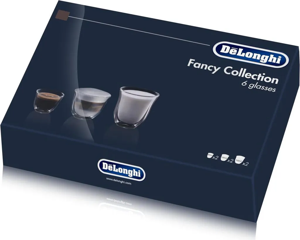 DeLonghi DLSC302 Fancy Collection: Set Vetro Doppia Parete 6 Pezzi