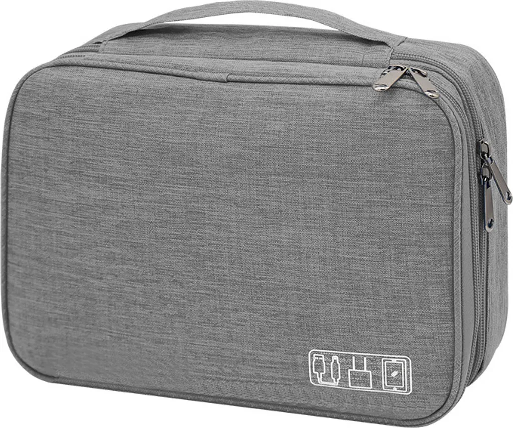 INF Borsa Organizzatrice Tech Grigio Catione | Accessorio Viaggio Chic