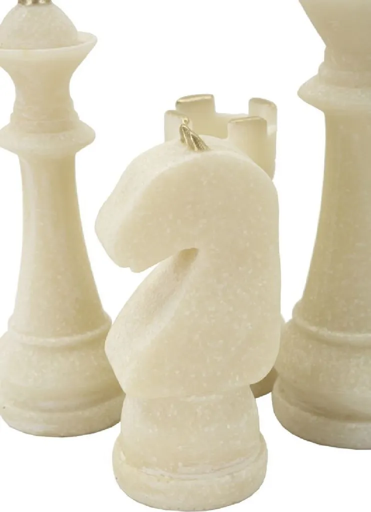 Set Scacchi Mauro Ferretti Quarzy 8 Pezzi Oro Bianco | Design Moderno - 8