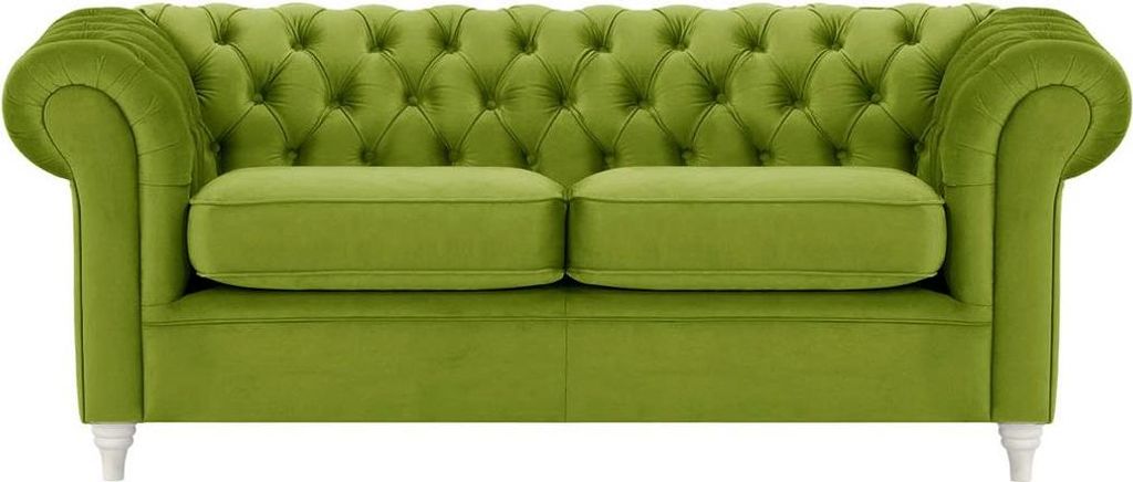 Dreisitzer-Sofa Chesterfield-Velluto 9-white