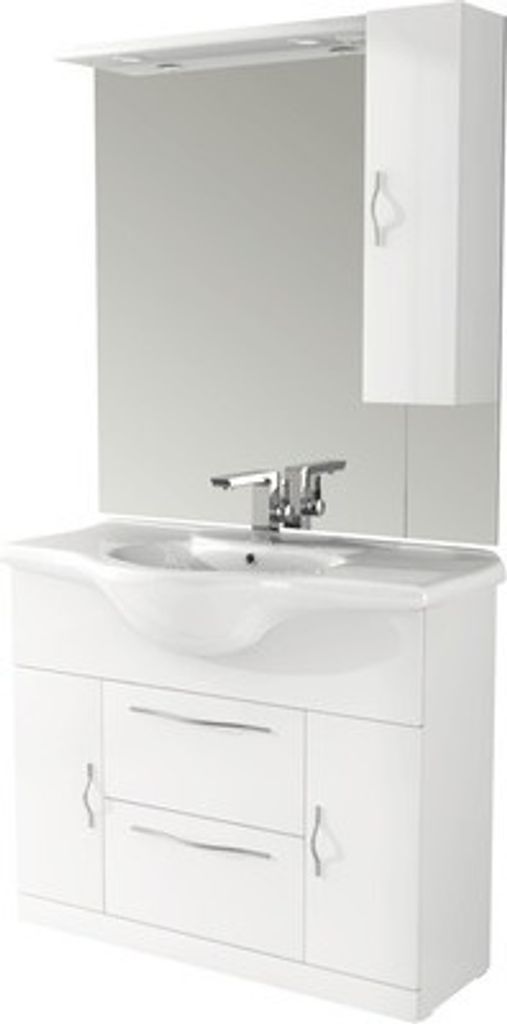 Badmöbel-Set Baden Haus Bahia BxHxT 105 x 190 x 50 cm Produktbild 