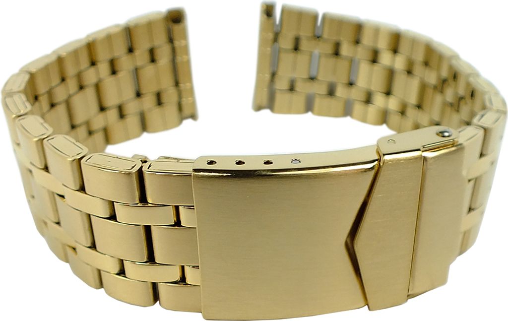 Minott Uhrenarmband 20mm Edelstahl PVD gelbgoldfarben 32316