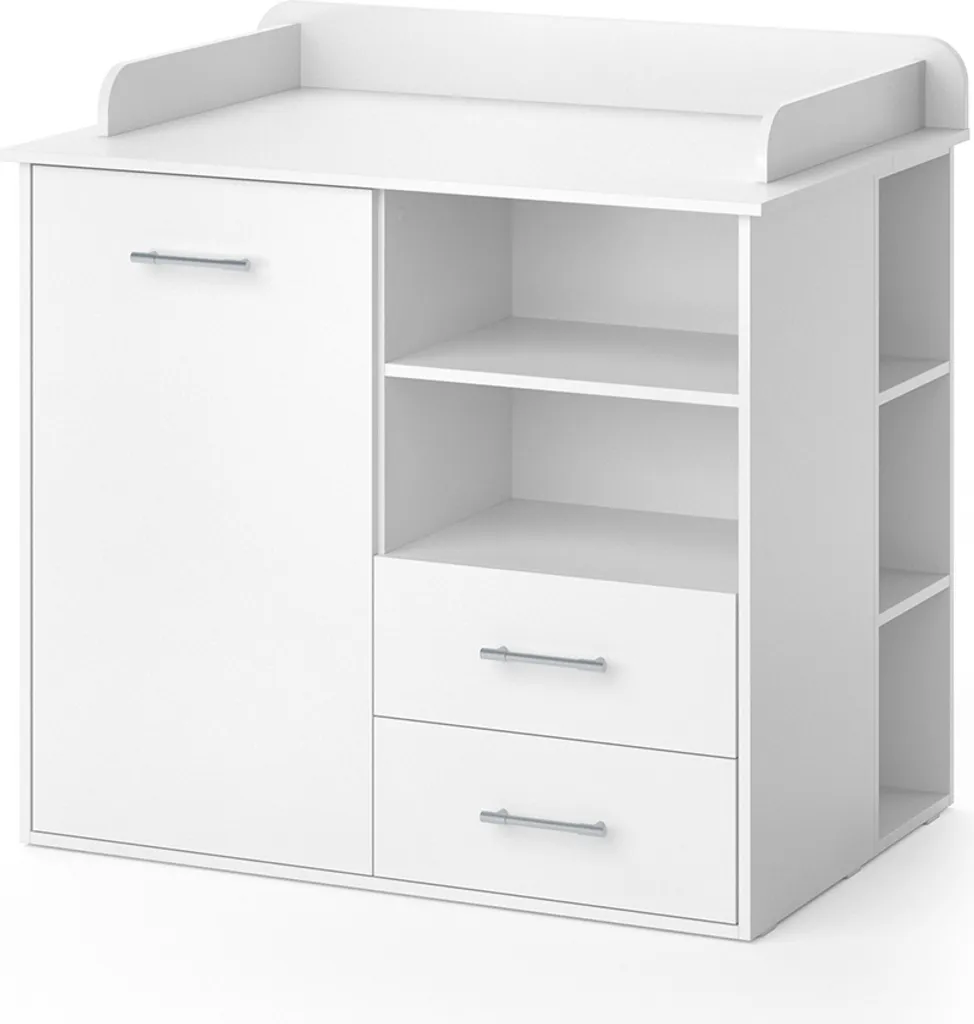 Gagner de la place : Commode à langer Vicco Lea 113x100 cm Blanche