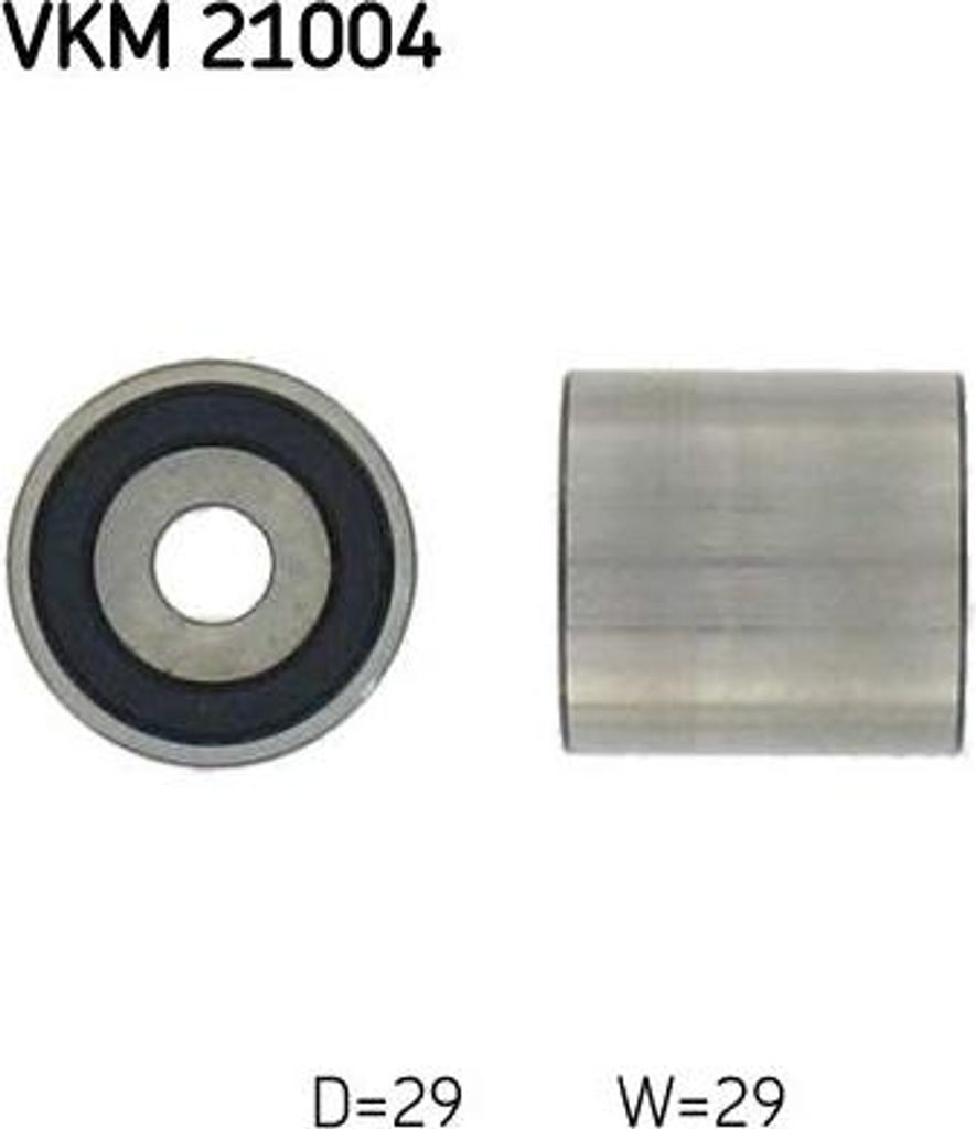 SKF VKM 21004 Umlenk-/Führungsrolle, Zahnriemen OE 038109244P kompatibel mit A4 8W, Q5, Q7, TT, Alhambra, A5 8T, A5 F5, A5 8F, A4 8K, A4 8D, A6 4F...