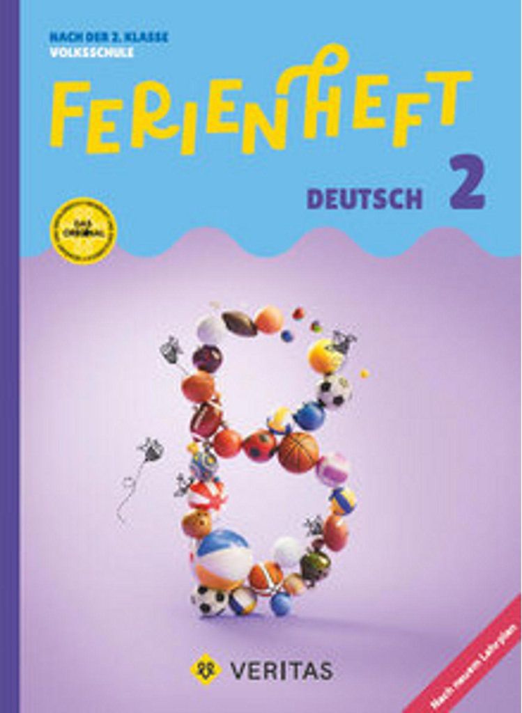 Deutsch Ferienhefte - Ferienheft Deutsch 2. Klasse Volksschule - Lehrplan 2023 - Mitt eingelegten Lösungen
