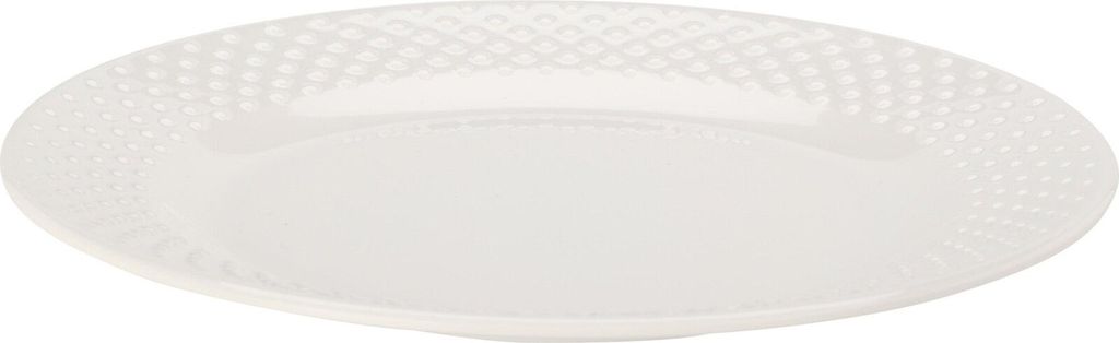 Cookinglife Frühstücksteller Melamin Ø 21 cm - Weißer Teller für Frühstück und Dessert