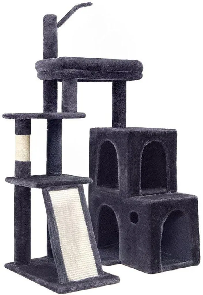 Arbre à chat XXL gris foncé pour Maine Coon - Tour de griffage robuste