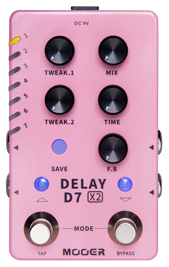 MOOER D7 X2 Delay Gitarreneffekt