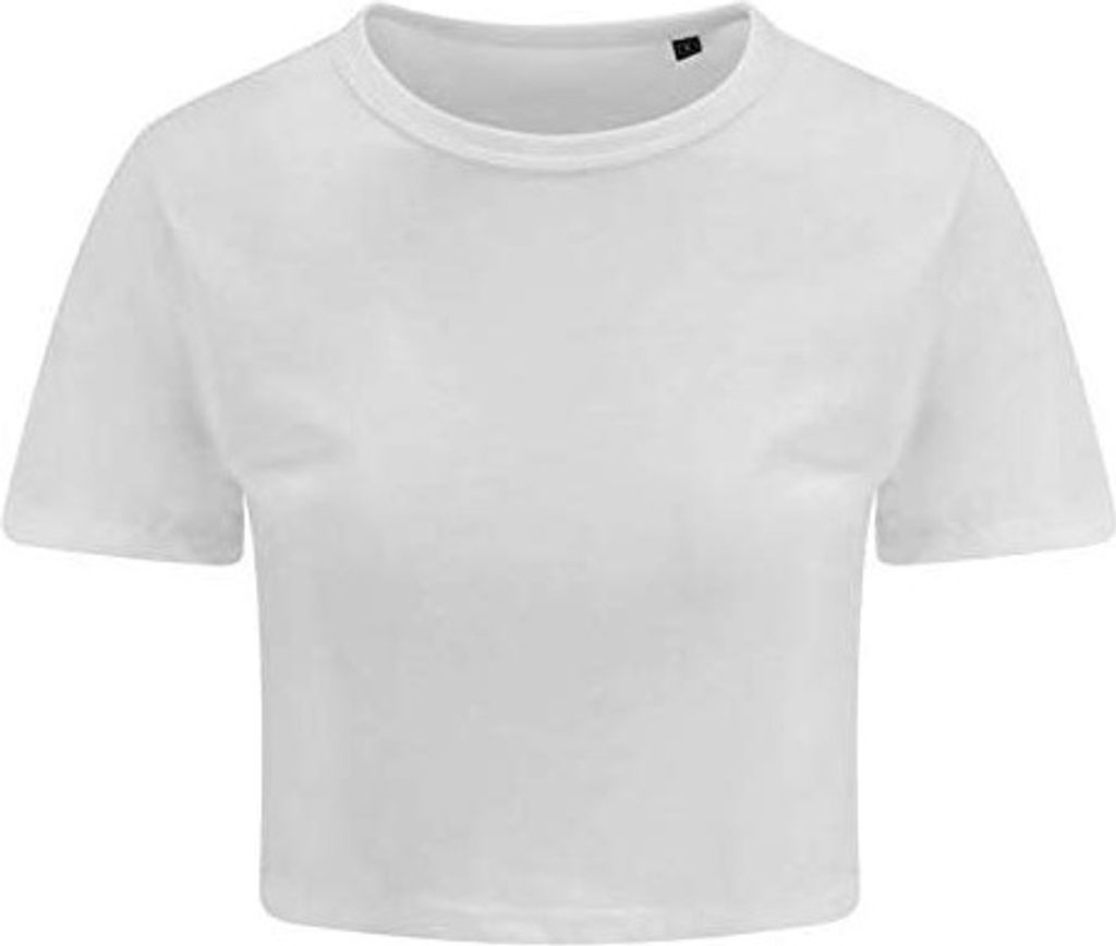 AWDis Just Ts Damen Tri-Blend Crop-T-Shirt Girlie, kurz geschnitten PC3585 (M) (Weiß)