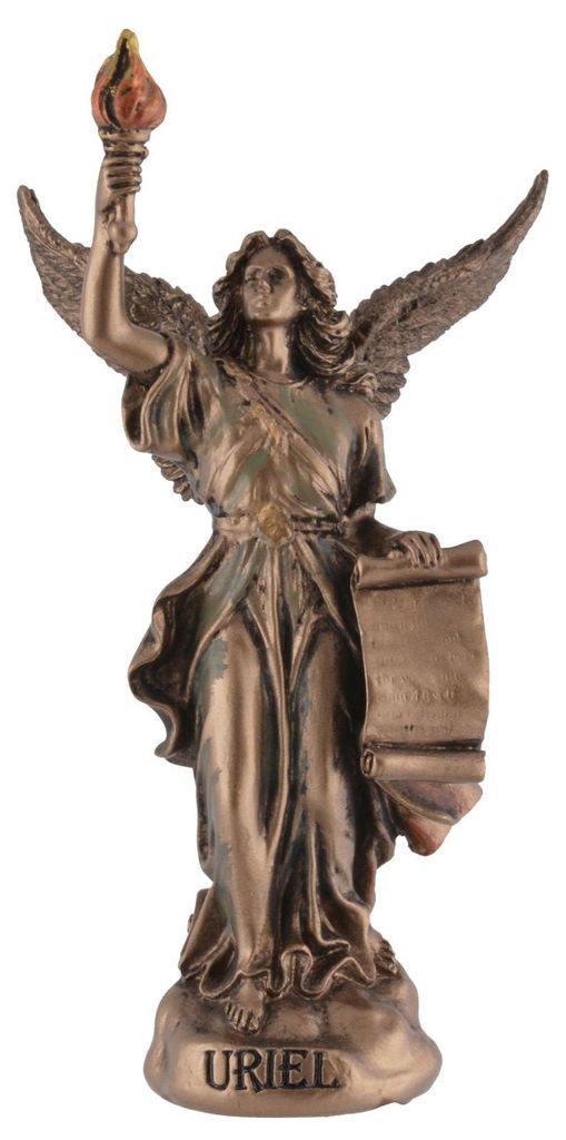 Erzengel Uriel Figur Miniatur handbemalte Engel Statue von Veronese Dekofigur