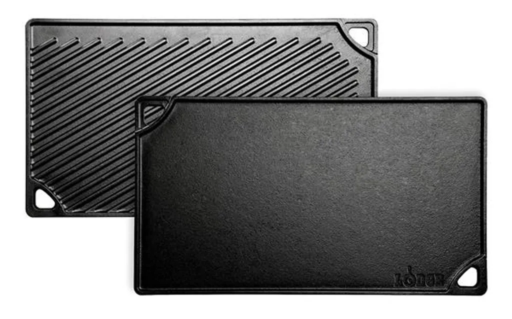 Grille de Cuisson Fonte Lodge LDP3 pour Barbecue et Cuisine Intérieure