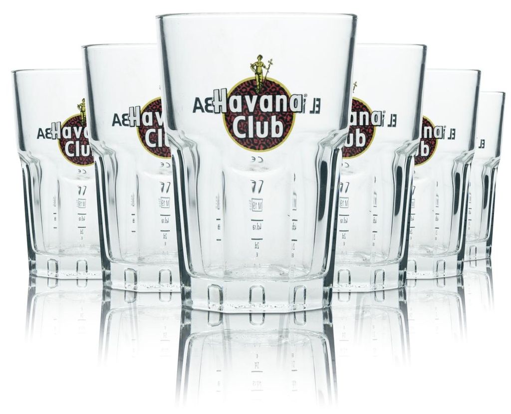 6x Havana Tiger Glas 0,34l Limited Sonderedition Longdrink Produktbild 