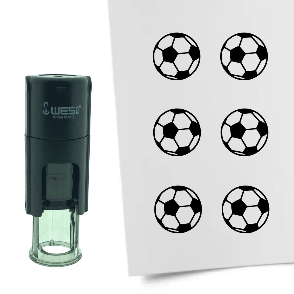 CombiCraft Stamp Football 10mm kulatý - černý inkoust Obrázek produktu 