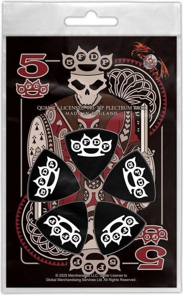 Five Finger Death Punch Plektren-Set Knuckle Crown multicolor Standard
