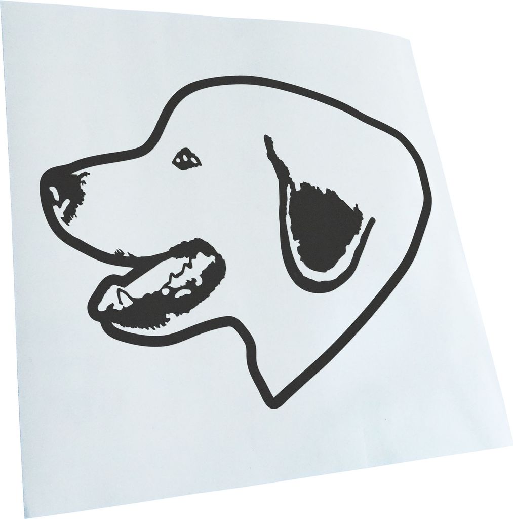 Kiwistar - Autoaufkleber - Great pyrenees Hund - Dunkelgrau - 60x46cm - Aufkleber für Auto, Laptop, Fahrrad, LKW, Motorrad mehrfarbig JDM Decal Ra...