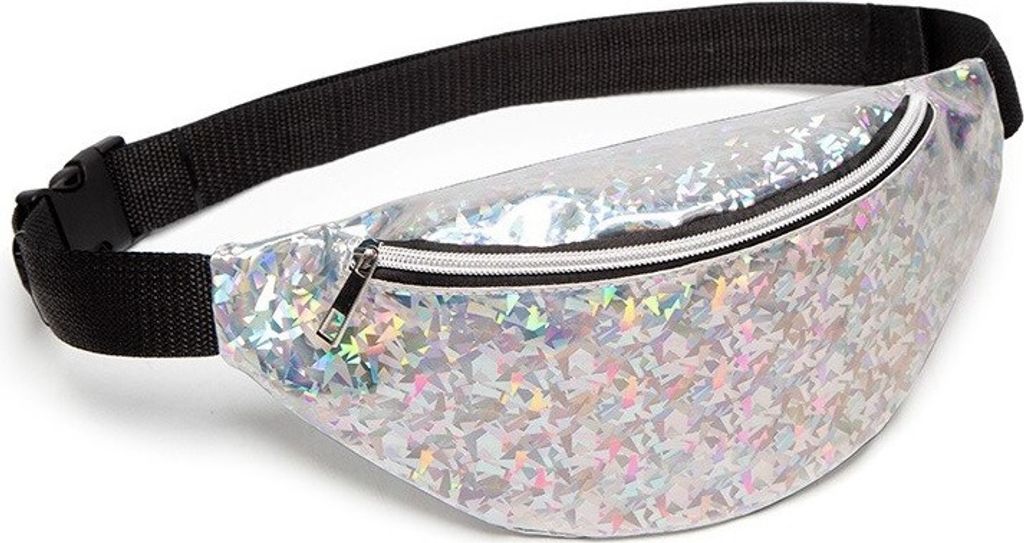 Stylische Silberne Sparkling Gürteltasche – Praktisch und Trendy KP11667