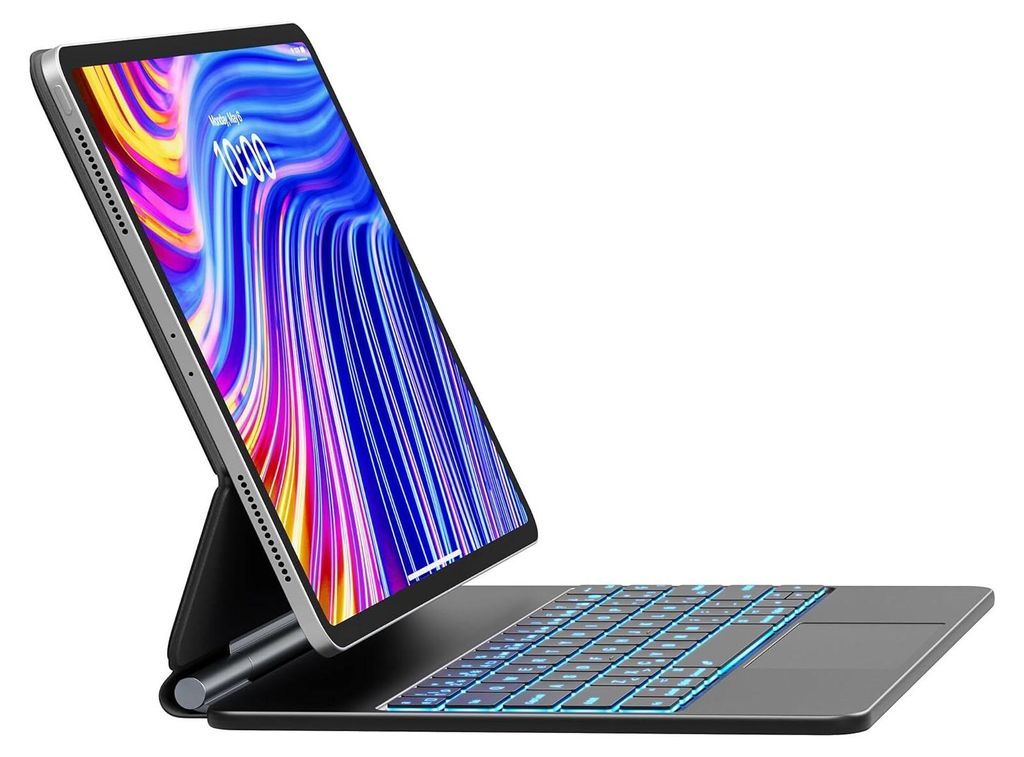 Earto Tastaturgehäuse für iPad Pro 12.9 (M2, 2024), 7 RGB, Produktbild 