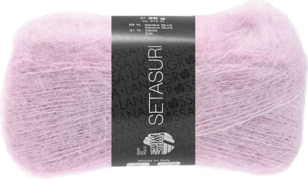 Lana Grossa SETASURI 25 g feines Lace-Garn aus Alpaka und Produktbild 