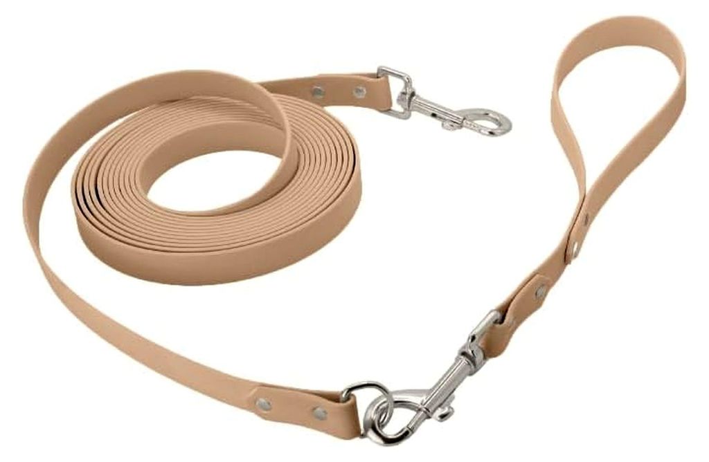 10m Biothane Schleppleine 19mm mit abnehmbarem Kurzführer (ohne Handschlaufe/Kein Verheddern) Bequeme 19mm Breite für mittelgroße und große Hun...