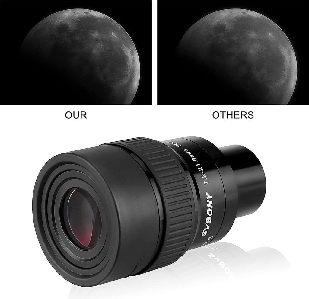 Svbony SV191 Zoom okulár teleskopu 1,25 palce, 7,2-21,6 mm Obrázek produktu 5