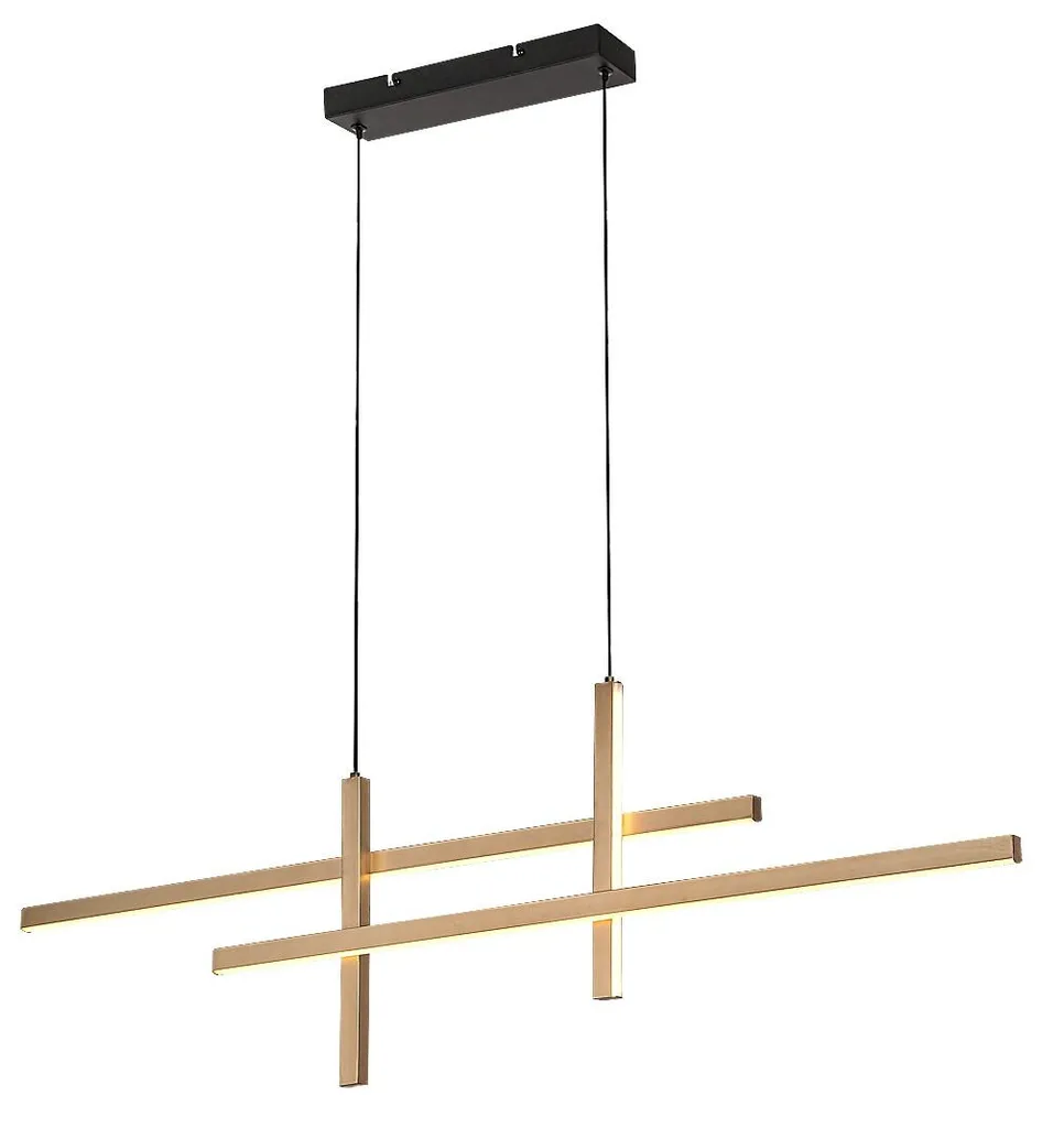 Rabalux 72366 Severine Suspension LED 40cm Métal Noir et Or Design