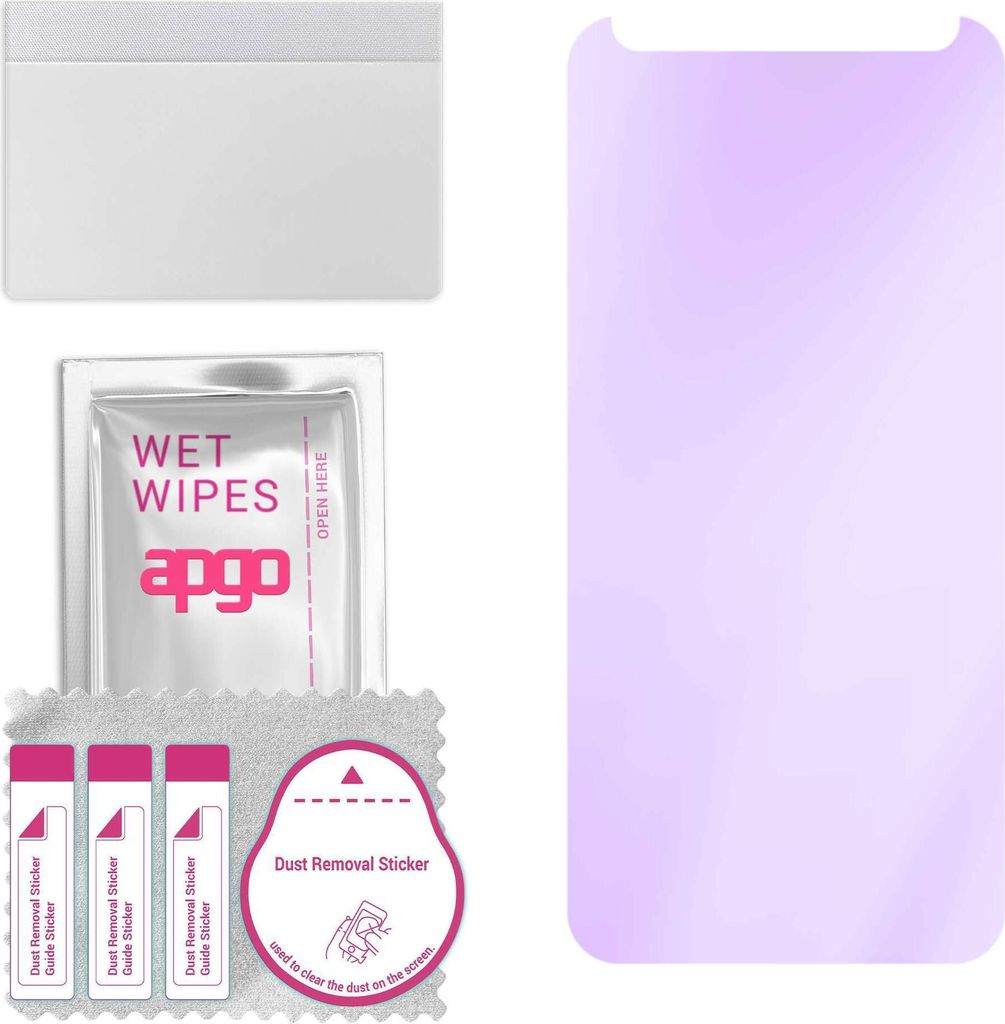 apgo Hybrid Schutzglas, kompatibel mit Meizu M6T, Anti-Blue, 9H Härte, toller Ersatz für Hartglas, kratzfester Displayschutzglas, Displayschutz, ...