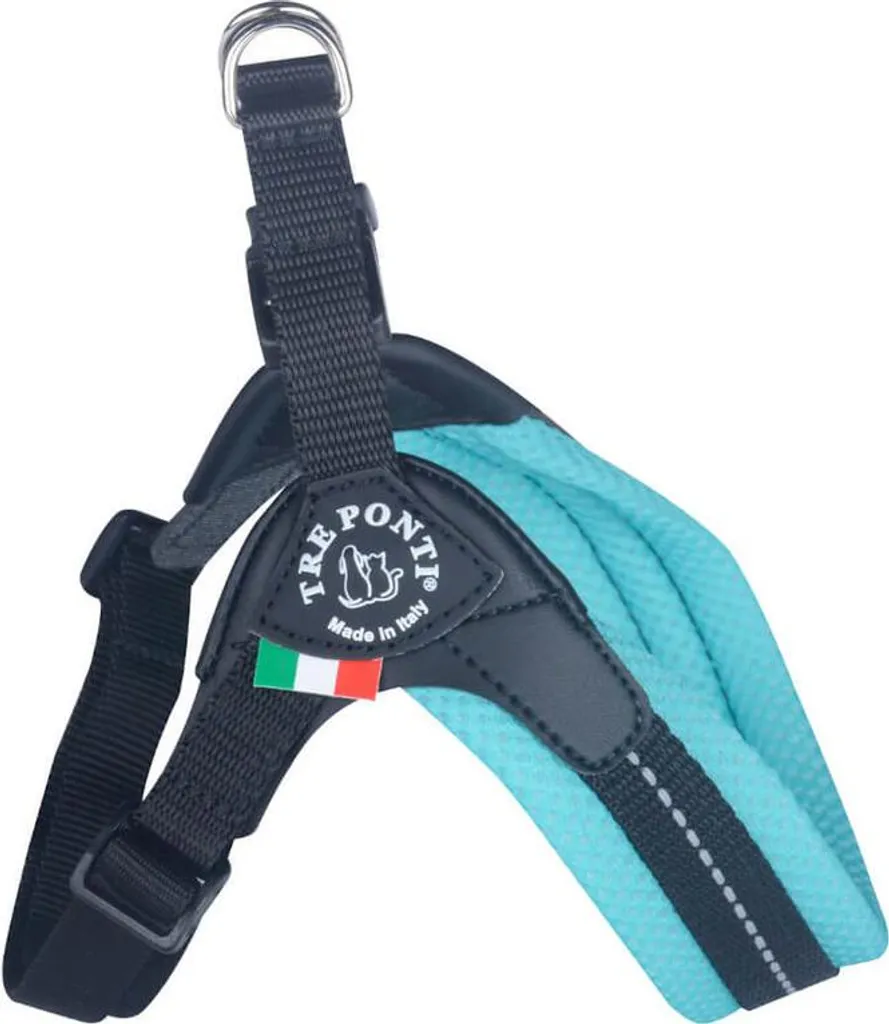 Pettorina Tre Ponti Soft Mesh Menta Taglia 3 - Comfort per Cani 7kg