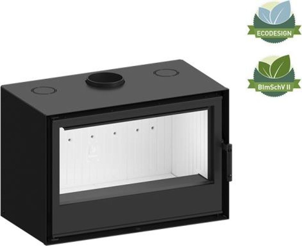Kaminofen Hitze CUBO 800 9,5 kW Kaminofeneinsatz Ofen Holzofen Kamin Kamineinsatz