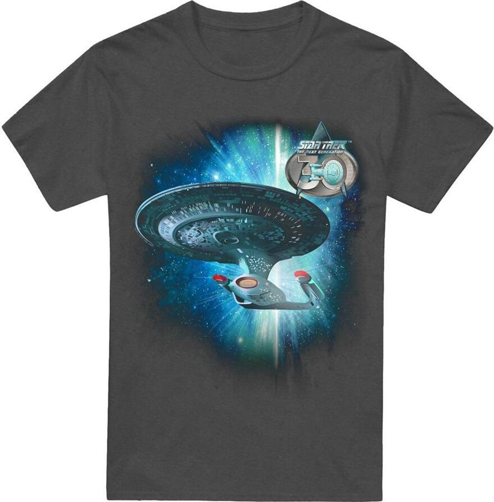 Star Trek - "Ship 30" T-Shirt für Herren/Damen Uni TV17969 (XL) (Holzkohle)
