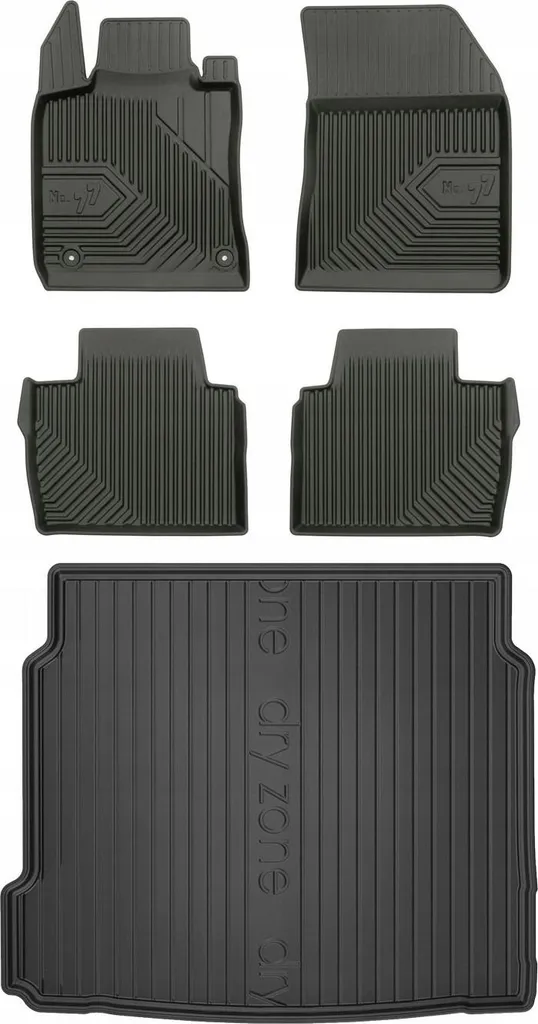 SET 77 tappetini e tappetini Peugeot 508 2 berlina dal 2018-