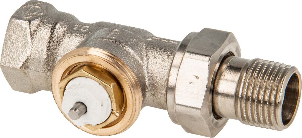 IMI Heimeier V-exakt II Thermostatventil-UT Rotguss vernickelt, Durchgangsform 3/4