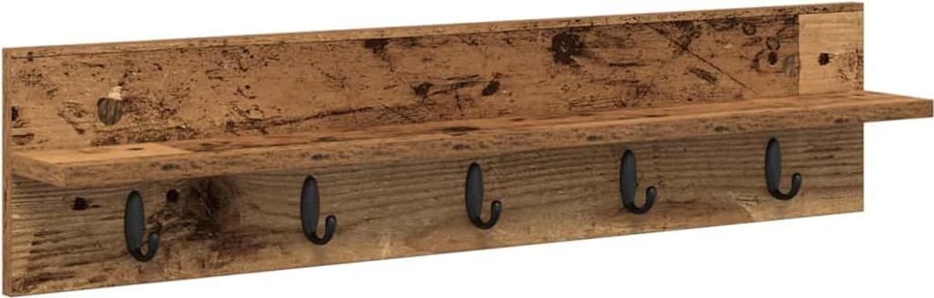 SYFAX Wandmontierter nachttisch Altholz 80 x 10,5 x 18 cm