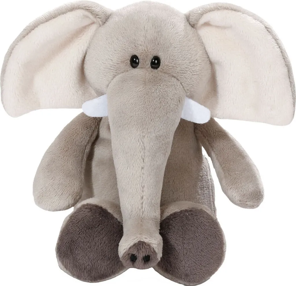 Cadeau Naissance Peluche Eléphant 20cm - Compagnon de Nuit Idéal