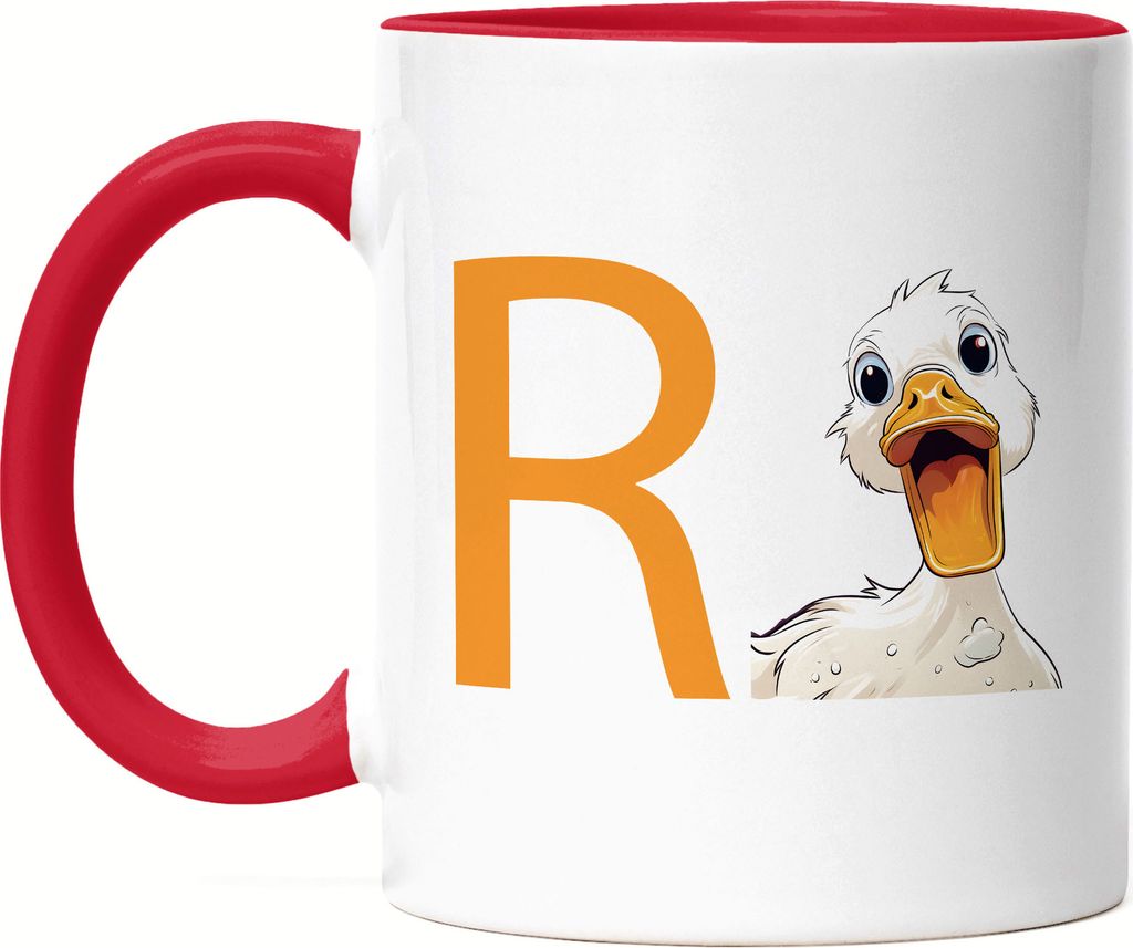 R Ente Tasse Rot Rente Geschenk Ruhestand Humorvolles Produktbild 