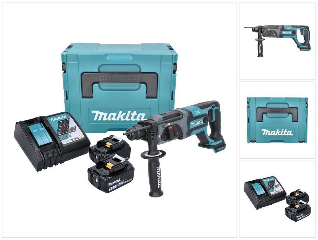 Makita DHR 241 RTJ 18 V Tassellatore a batteria con attacco Immagine del prodotto 
