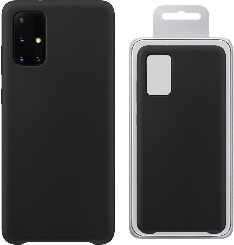 Silikonhülle Hülle für Samsung Galaxy A72 Schwarz Produktbild 