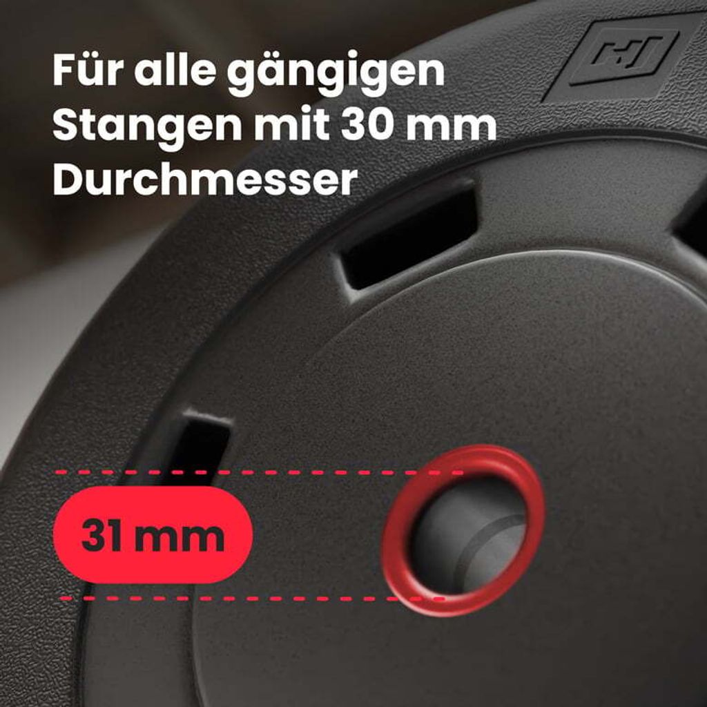 Hop-Sport Hantelset 56 kg Hanteln Kurzhanteln SZ Stange Produktbild 4