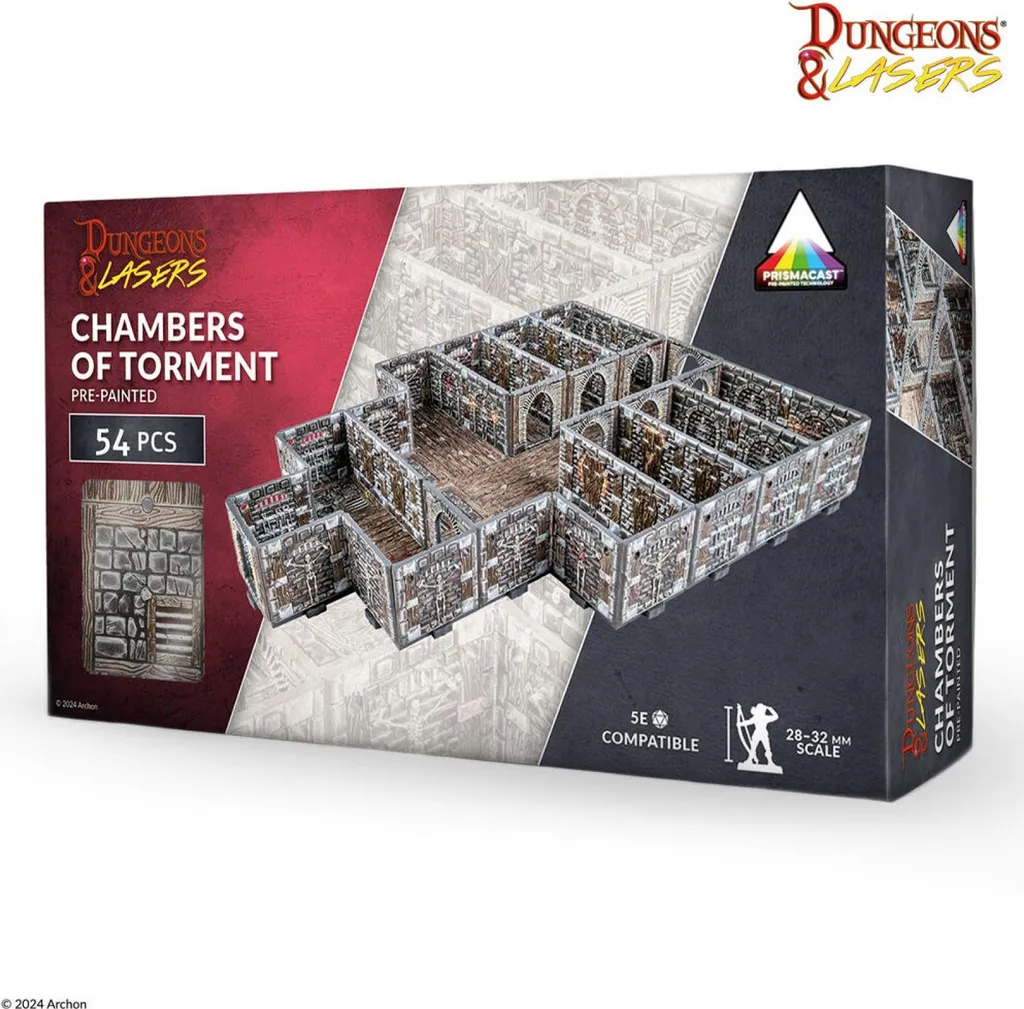 Chambres de Tourment Donjons & Lasers - Décor Modulaire déjà Peint