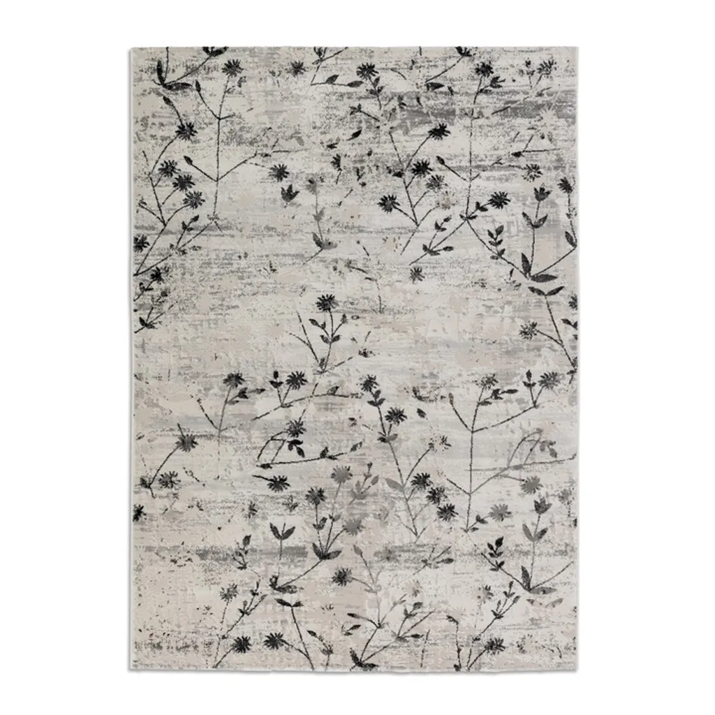 Tapis Poils Courts Gris 80x150cm ANTEA Astra : Moderne et Robuste