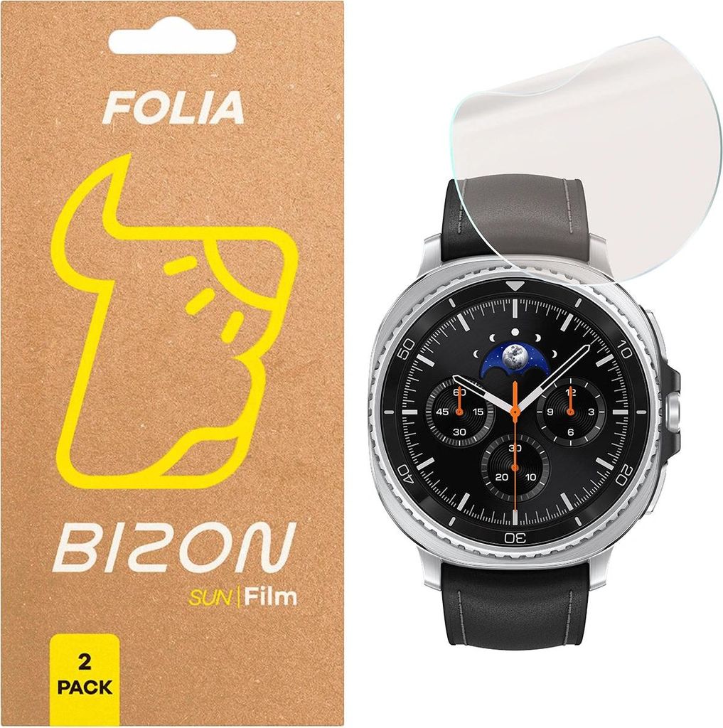 2x Matte Folie für Galaxy Watch 8 Classic 46 mm, Bizon Glass Watch Film Sun Duo