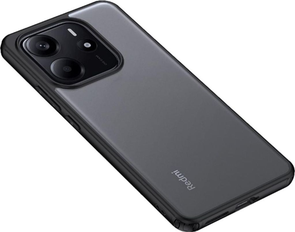 Xiaomi Redmi Note 14 4G Hülle - Coverup Mattes transparentes Back Cover - Schwarz