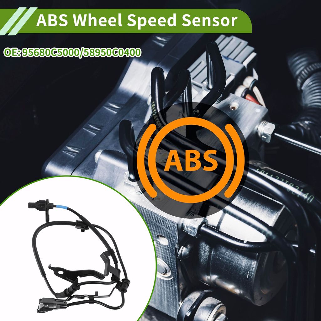 ABS Raddrehzahlsensor hinten links ABS Sensor Antiblockiersystem Sensor Nr. 95680C5000/58950C0400 für Kia Sorento 2015-2017