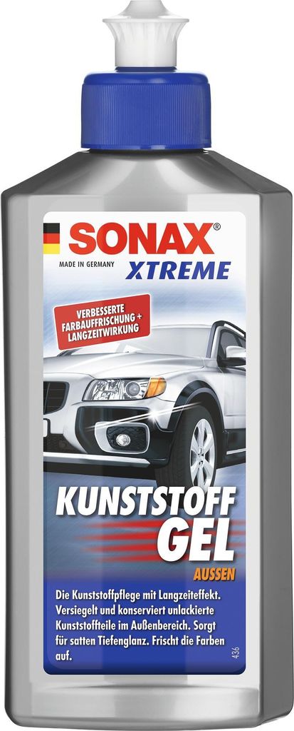 Sonax Kunststoffgel Xtreme Fahrzeugpflege für Außen 250 ml Produktbild 