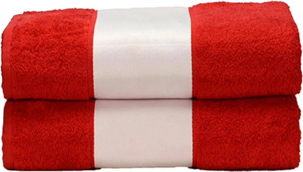 A&R AR081 Asciugamano Bagno Rosso Fuoco 70x140 cm | Morbido Cotone