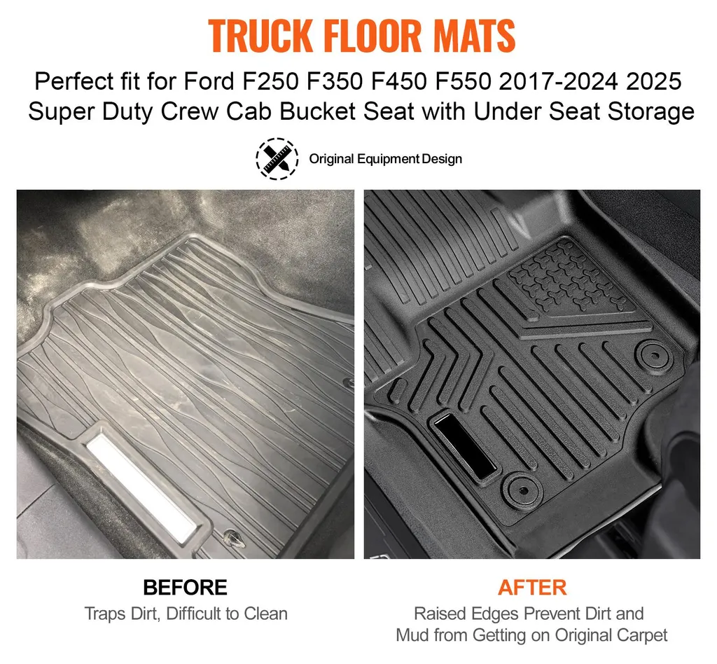 Tapis de sol voiture Ford 2017-2022 - Protection toutes saisons en TPE - 2