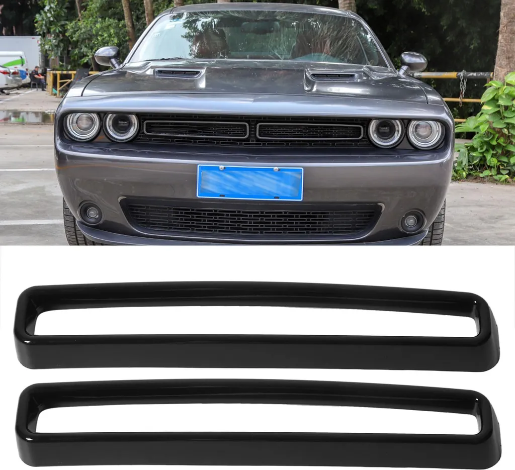 Calandre Avant Noire pour Dodge Challenger 2015-2021 Finition Gloss