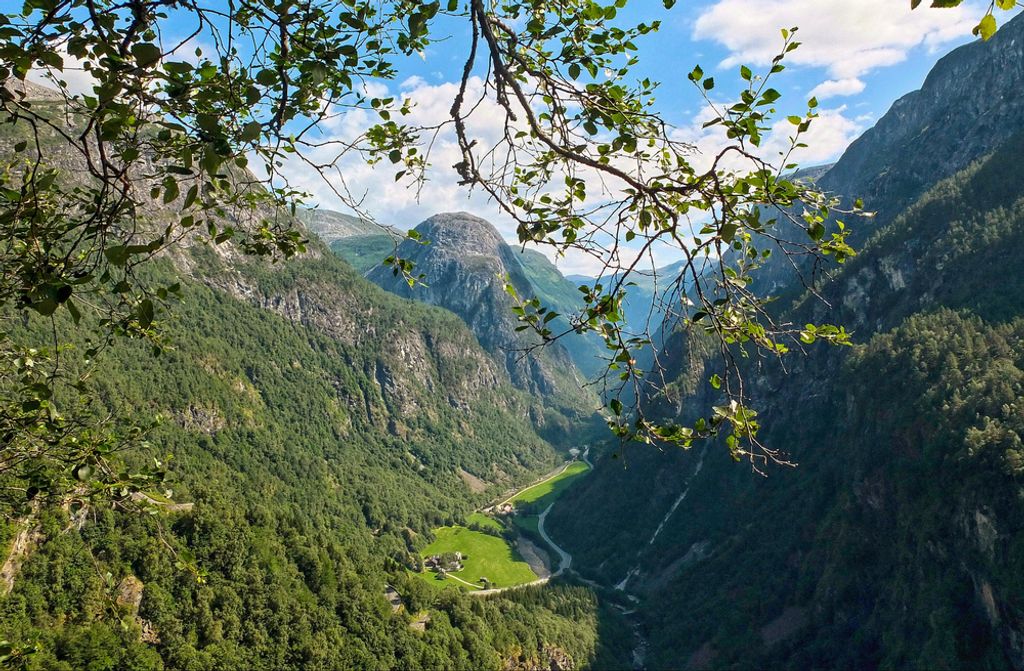 hansepuzzle 71723 - Norwegen Puzzle, 500 Teile, Natur, 46,0 x 30,0cm mit hochwertiger Aufbewahrung, Kartonbox und wiederverschließbarem Beutel