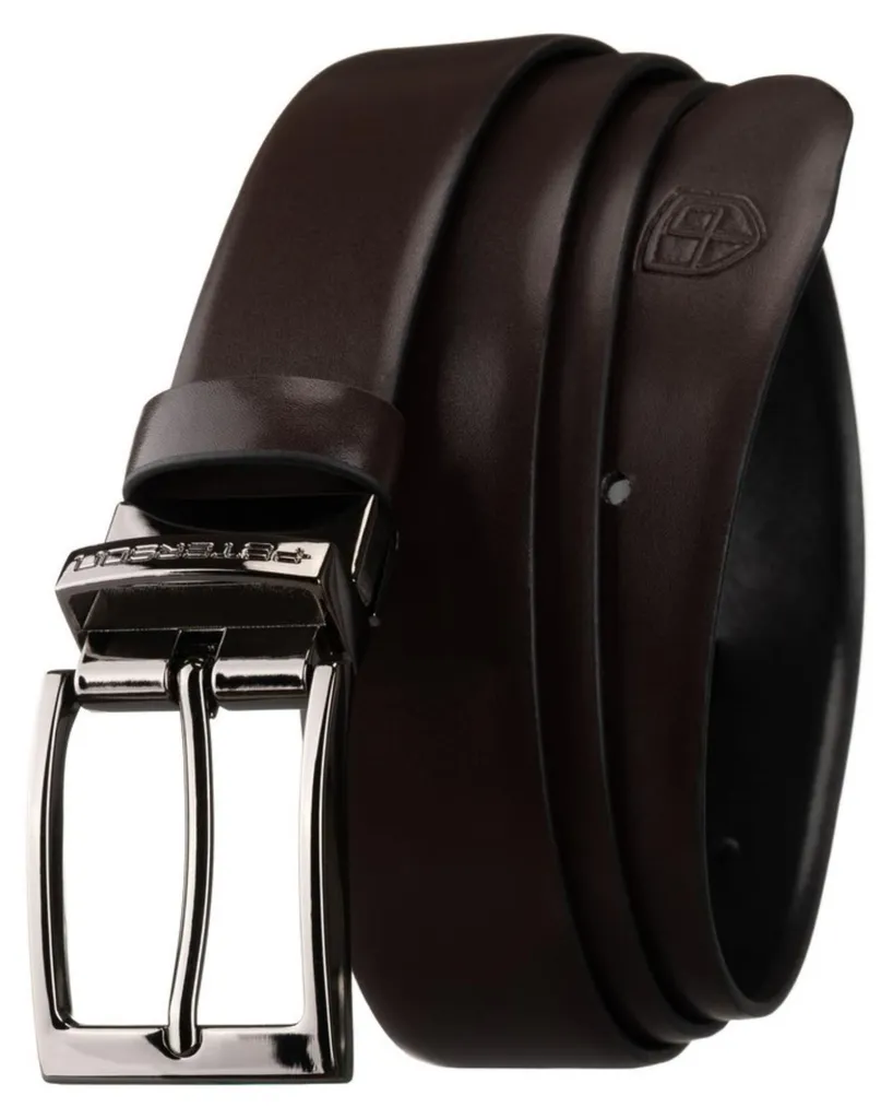 Ceinture Peterson Rovicky 3114323 en cuir véritable noir pour homme